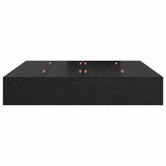 Bedframe met opbergruimte zwart eikenkleurig 200x200 cm 5