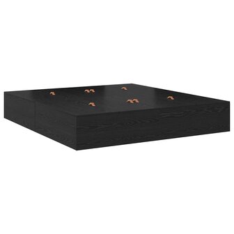 Bedframe met opbergruimte zwart eikenkleurig 200x200 cm 7
