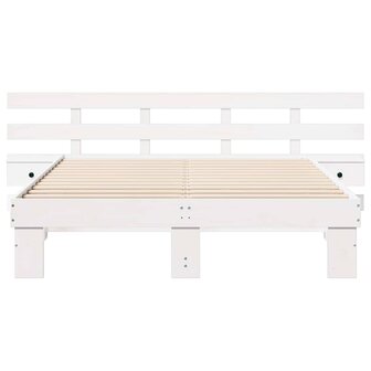 Bedframe met lade Wit 150 x 200 cm Hout 5
