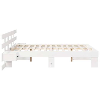 Bedframe met lade Wit 150 x 200 cm Hout 6