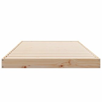 Vloerbedframe massief grenenhout 90x210 cm 4