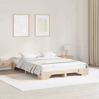 Bedframe 150x200 cm van Massief Grenenhout 1