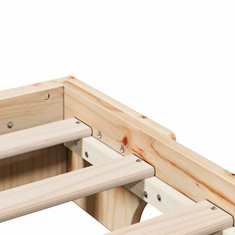 Bedframe 150x200 cm van Massief Grenenhout 8