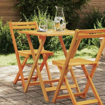 Opvouwbare Tuintafel Vierkant 60x60x72 cm Massief Acaciahout 1