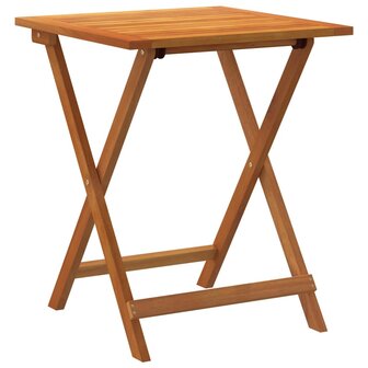 Opvouwbare Tuintafel Vierkant 60x60x72 cm Massief Acaciahout 5