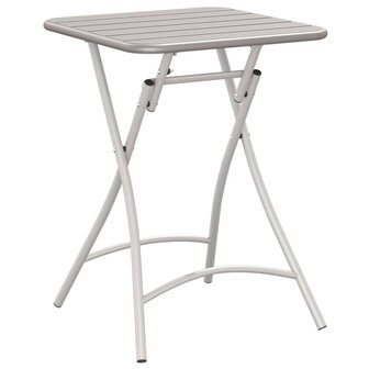 Tuintafel inklapbaar 55x55x73 cm staal beige 5