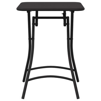 Tuintafel inklapbaar 55x55x73 cm staal antraciet 3