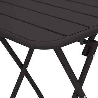 Tuintafel inklapbaar 55x55x73 cm staal antraciet 6