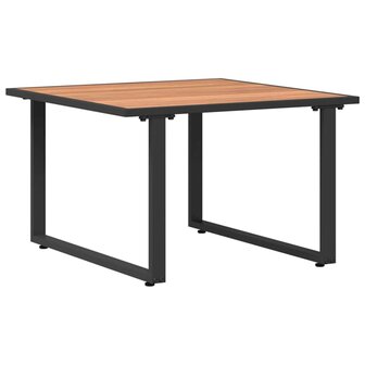 Tuintafel 55x55x35 cm DPC en staal bruin 4