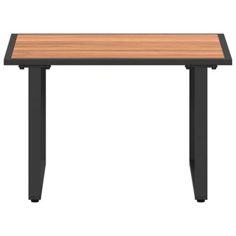 Tuintafel 55x55x35 cm DPC en staal bruin 5