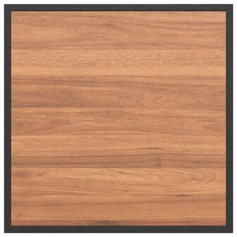 Tuintafel 55x55x35 cm DPC en staal bruin 7