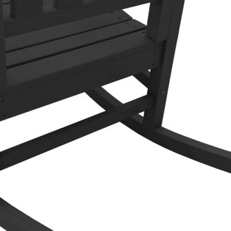 Tuin Schommelstoel Zwart 70x92x108 cm HDPE 6