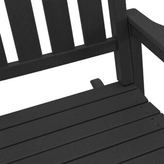 Tuin Schommelstoel Zwart 70x92x108 cm HDPE 7