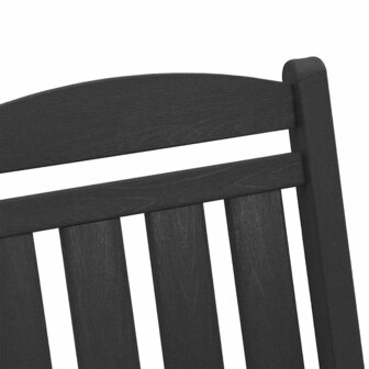 Tuin Schommelstoel Zwart 70x92x108 cm HDPE 8