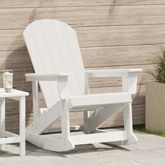 Adirondack Schommelstoel Wit 73,5x92x90 cm HDPE 1