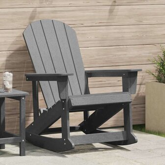Adirondack Schommelstoel Lichtgrijs 73,5x92x90 cm HDPE 1