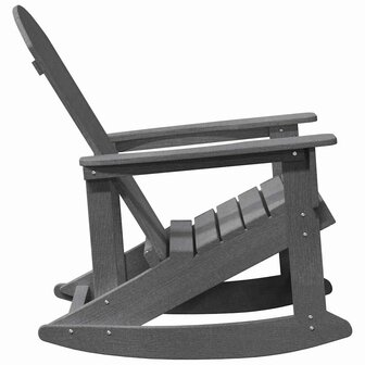 Adirondack Schommelstoel Lichtgrijs 73,5x92x90 cm HDPE 4
