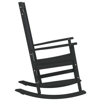 Schommelstoel 65x84x114 cm HDPE zwart 4