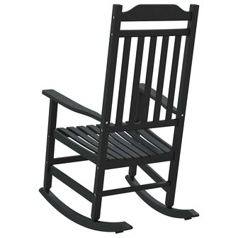 Schommelstoel 65x84x114 cm HDPE zwart 5