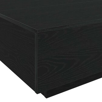 Salontafel met LED-verlichting 85x55x31 cm zwart eikenkleurig 8