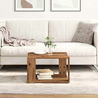 Salontafel Oud Hout 51.5x51.5x30 cm Hout 1