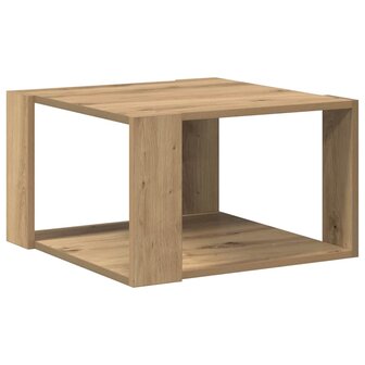 Salontafel Massief Eiken 51,5x51,5x30 cm 6