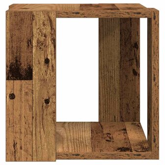 Salontafel Oud Hout Massief Gerecycled Hout 32 x 32 x 30 cm 5