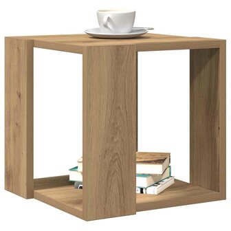 Salontafel Ambachtelijk eiken Massief eikenhout 32 x 32 x 30 cm 2