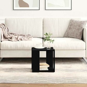 Salontafel Zwart eiken MDF 32 x 32 x 30 cm Eenvoudig Vierkant 1