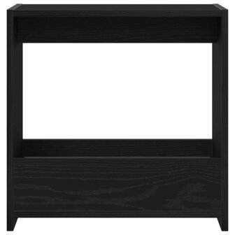 Bijzettafel 50x26x50 cm bewerkt hout zwart eikenkleurig 5