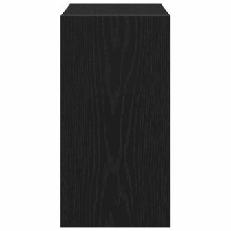 Bijzettafel 50x26x50 cm bewerkt hout zwart eikenkleurig 6
