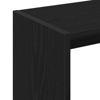 Bijzettafel 50x26x50 cm bewerkt hout zwart eikenkleurig 7