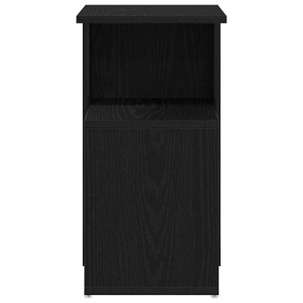 Bijzettafel 36x30x56 cm bewerkt hout zwart eikenkleurig 6