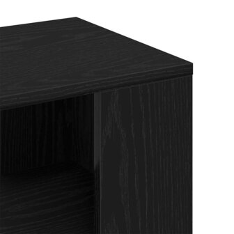 Bijzettafel 36x30x56 cm bewerkt hout zwart eikenkleurig 7