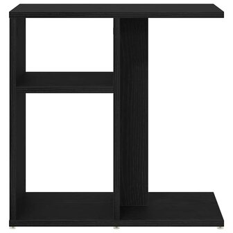 Bijzettafel Zwart Eiken 50x30x50 cm Samengesteld Hout 5