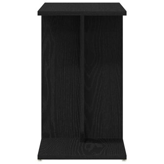 Bijzettafel Zwart Eiken 50x30x50 cm Samengesteld Hout 6