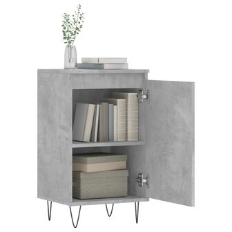 Dressoir 40x35x70 cm bewerkt hout betongrijs 4