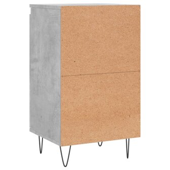 Dressoir 40x35x70 cm bewerkt hout betongrijs 8
