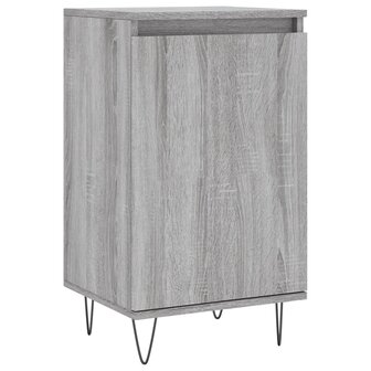 Dressoir 40x35x70 cm bewerkt hout grijs sonoma 2