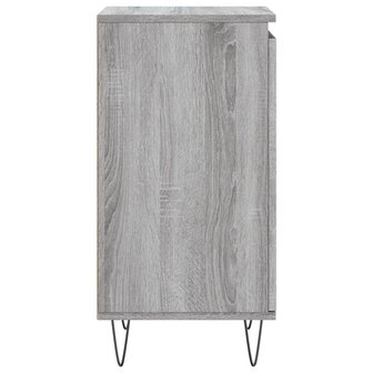 Dressoir 40x35x70 cm bewerkt hout grijs sonoma 7