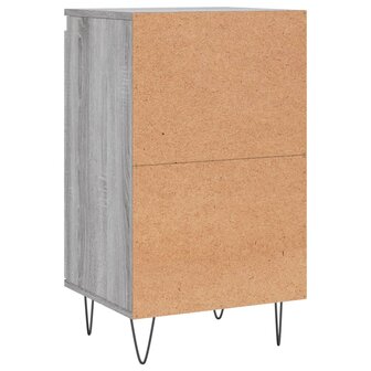 Dressoir 40x35x70 cm bewerkt hout grijs sonoma 8