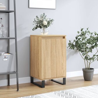 Dressoir 40x35x70 cm bewerkt hout sonoma eikenkleurig 1