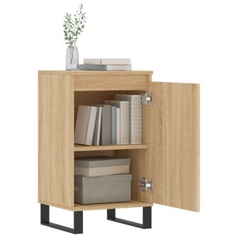 Dressoir 40x35x70 cm bewerkt hout sonoma eikenkleurig 4
