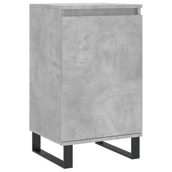 Dressoir 40x35x70 cm bewerkt hout betongrijs 2