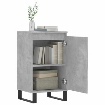 Dressoir 40x35x70 cm bewerkt hout betongrijs 4