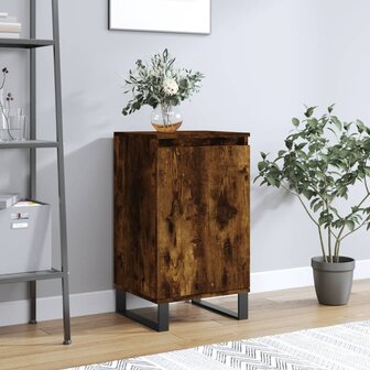 Dressoir 40x35x70 cm bewerkt hout gerookt eikenkleurig 1