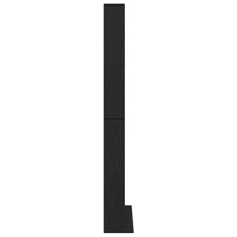 CD-kast 101x23x177,5 cm bewerkt hout zwart eikenkleurig 6