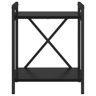 Boekenkast Zwart eiken 40 x 30 x 48.5 cm Bewerkt hout 4