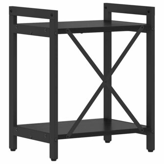 Boekenkast Zwart eiken 40 x 30 x 48.5 cm Bewerkt hout 6