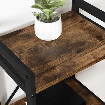 Boekenkast Gerookt eiken 40 x 30 x 48.5 cm Bewerkt hout 3